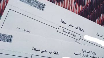 تعرف على شروط وطريقة استخراج قيد عائلي ورقي إلكترونيا