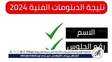 “ملاحق الصنايع أونلاين مباشـر” رابط نتيجة الدبلومات الفنية 2024 الدور الثاني عبر بوابة التعليم الفني