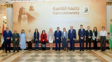 رئيس جامعة القاهرة يبحث مع وفد مجلس الشيوخ الفرنسى تعزيز علاقات التعاون مع الجامعات الفرنسية فى المجالات الأكاديمية والبحثية