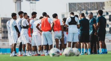 الزمالك يتدرب في صالة الجيمانيزيوم استعدادًا لنهائي كأس السوبر