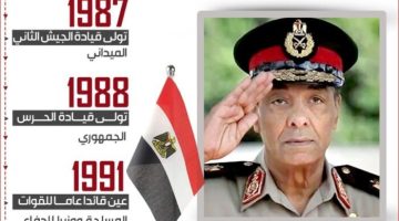 محطات لا تُنسى في تاريخ مصر.. «المشير طنطاوي 1935 – 2021» من ميلاد قائد إلى رحيل أسطورة (إنفوجرافيك)