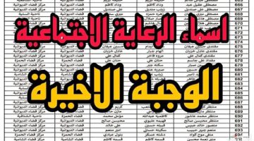 اسماء الرعاية الاجتماعية الوجبة الأخيرة 2024 وكيفية الاستعلام عنها في العراق عبر منصة مظلتي